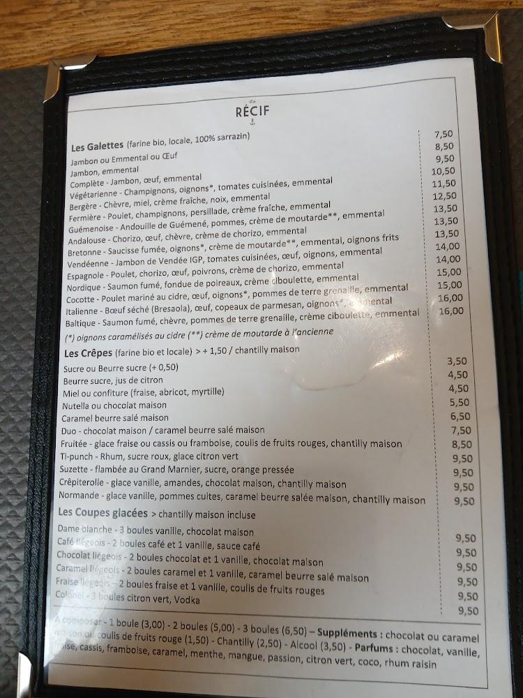 Le Récif - Menu Image 3